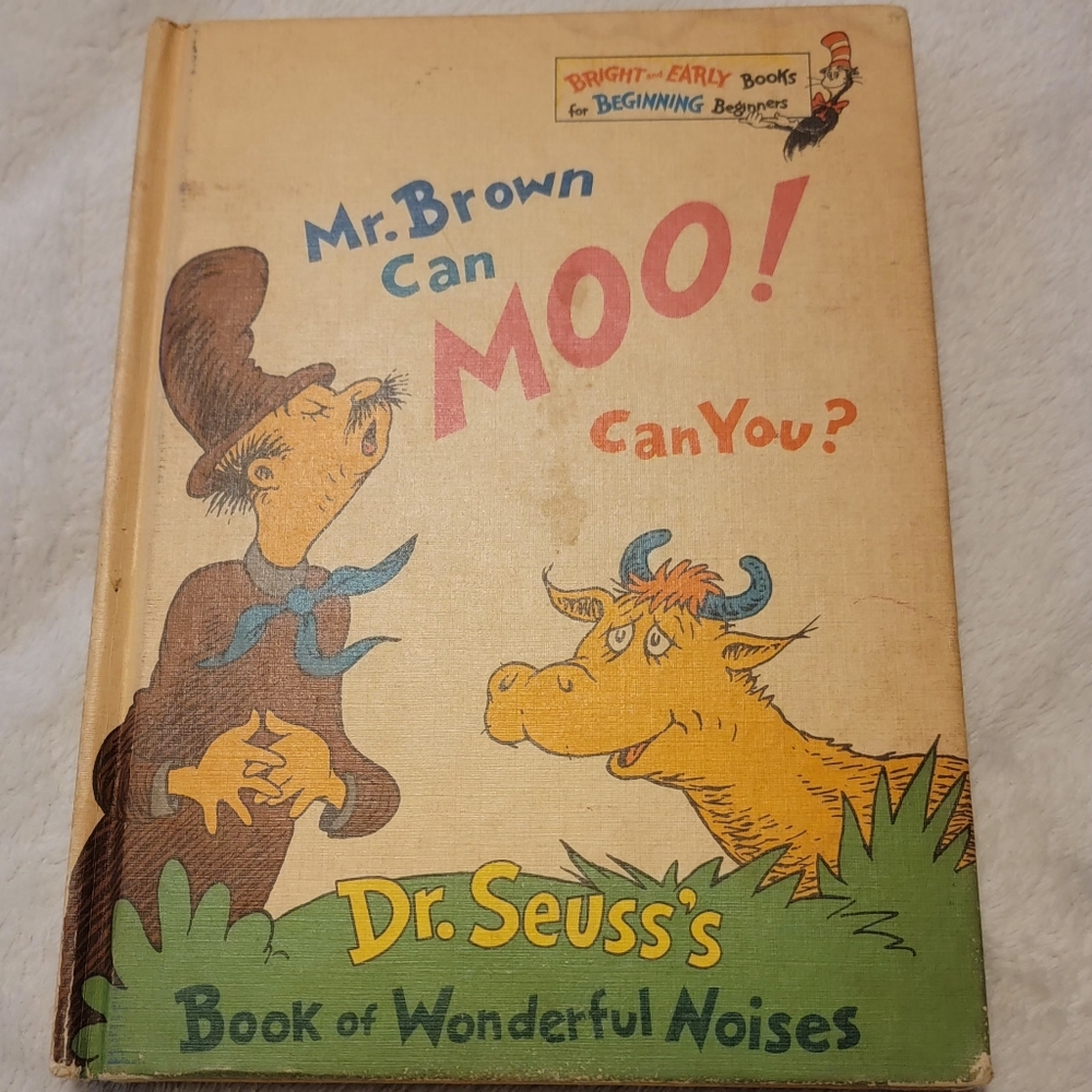 Dr. Seuss Mr. Brown Can Moo! Can You? Book 1970